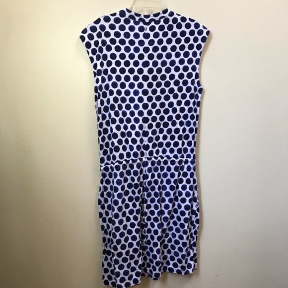 GAP Vintage Polka Dot Drop Tie Waist Pockets Cotton Dress Shirt T-shirt Mini Top - Picture 4 of 14